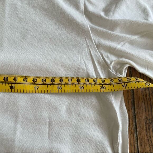 Nur Der Men’s White V Neck Undershirt Cotton Size XL/ XXL Like New Long - Picture 5 of 7